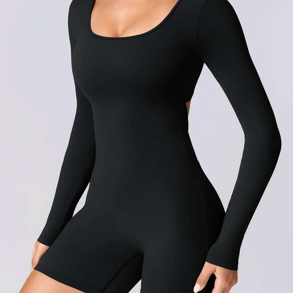 Black Long Sleeve Bodysuit